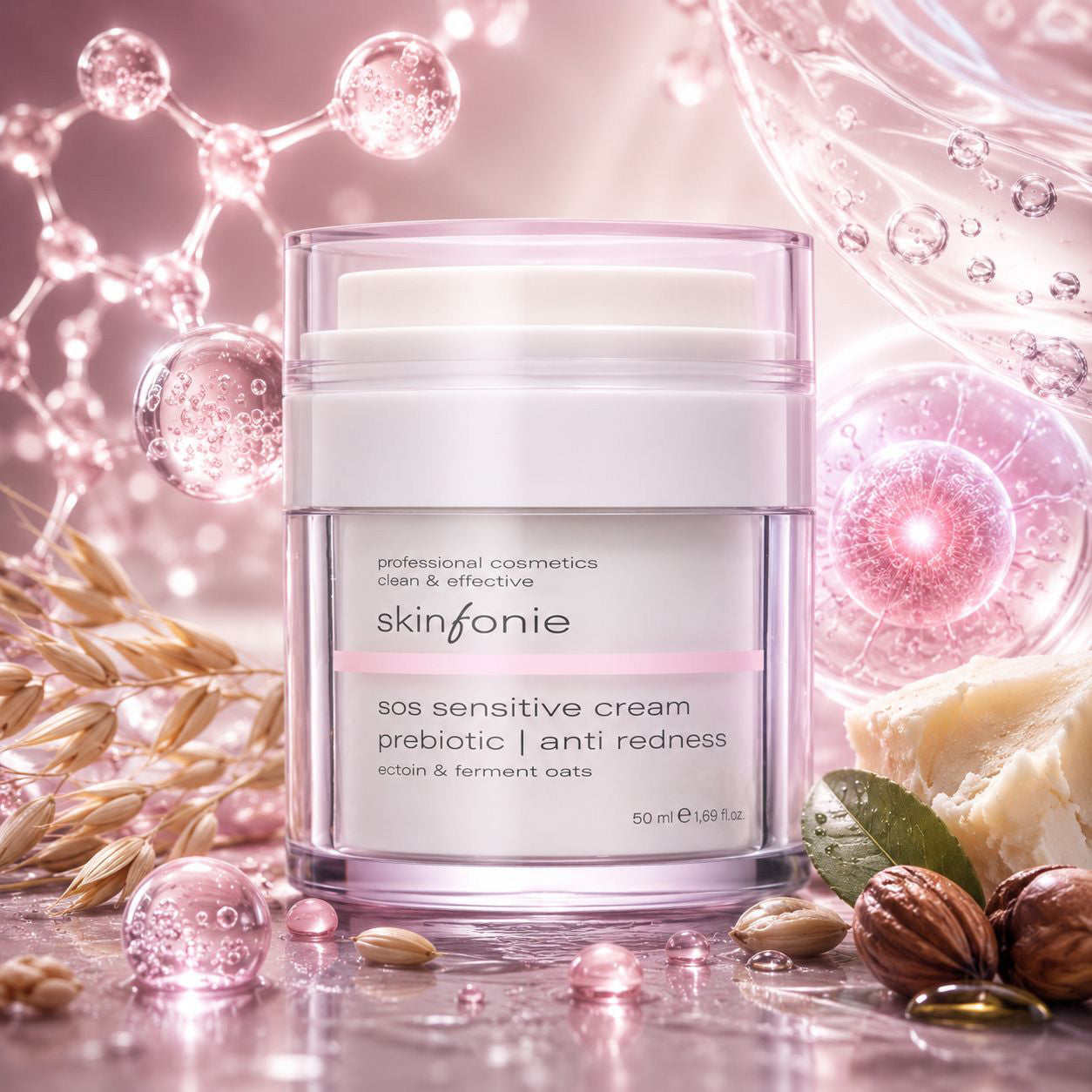 Skinfonie | sos sensitive cream | ectoin & fermented oats