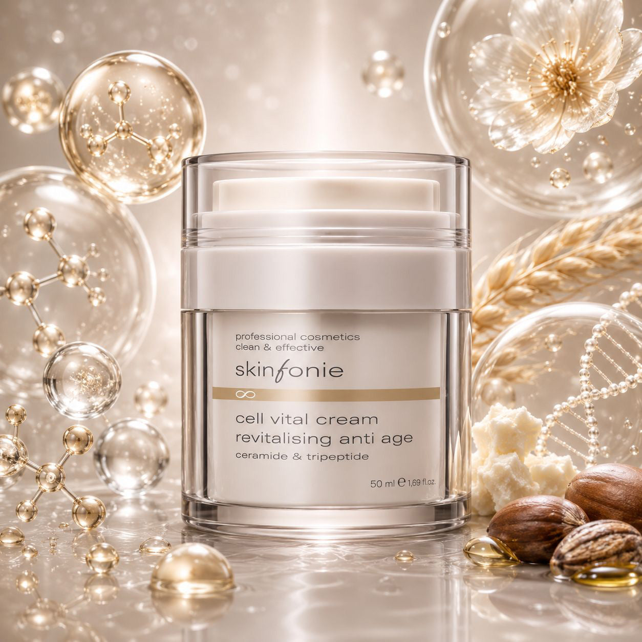 Skinfonie | cell vital cream | ceramide & tripeptide