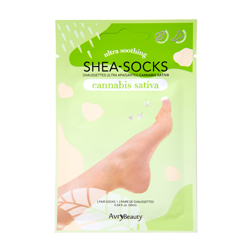 Ultra Soothing SHEA-SOCKS Cannabis Sativa