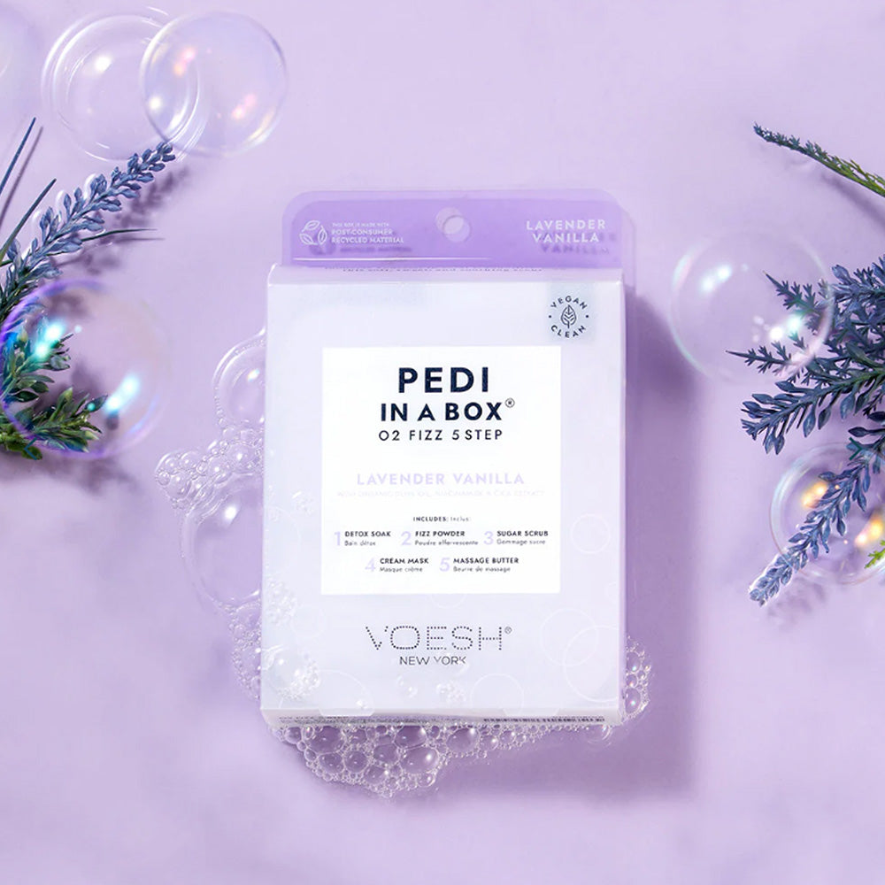 Pedi in a Box O2 Fizz 5 Step - Lavender Vanilla
