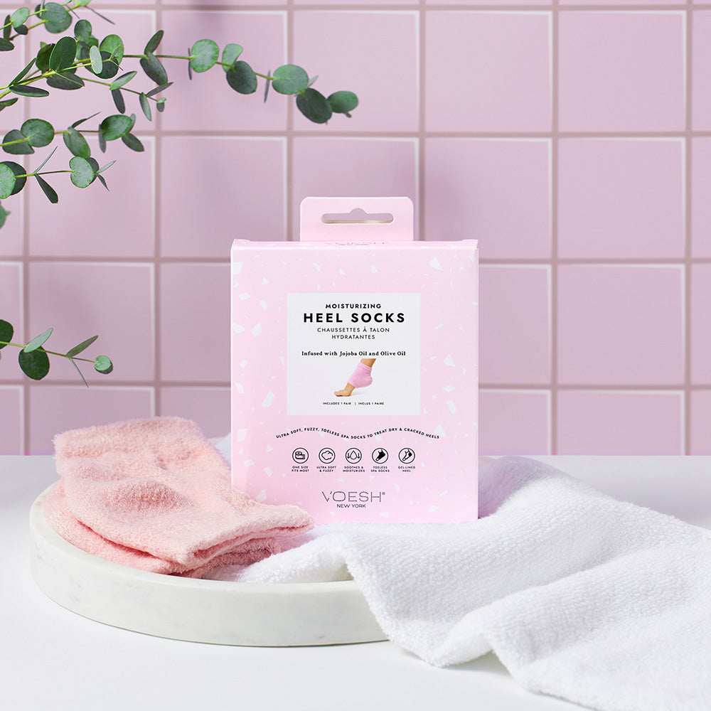 Moisturizing Heel Socks - Pink