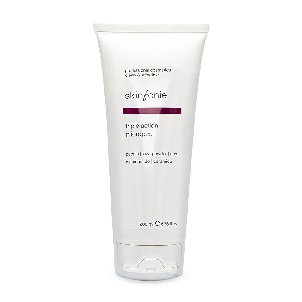 Skinfonie | triple action micropeel | papain & lava powder