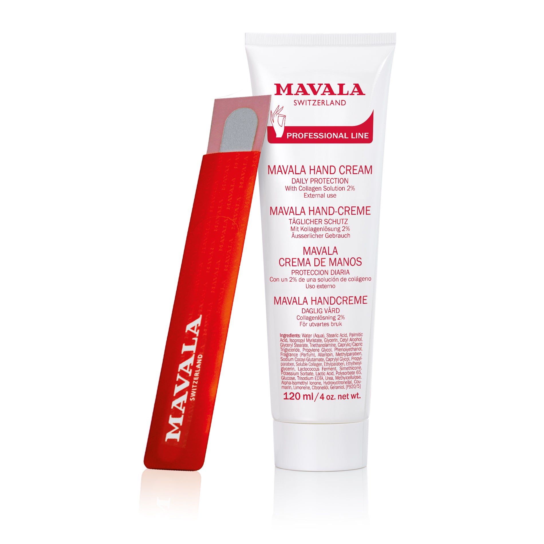 MV Handcreme mit Kollagen o. Umverp. + Feile