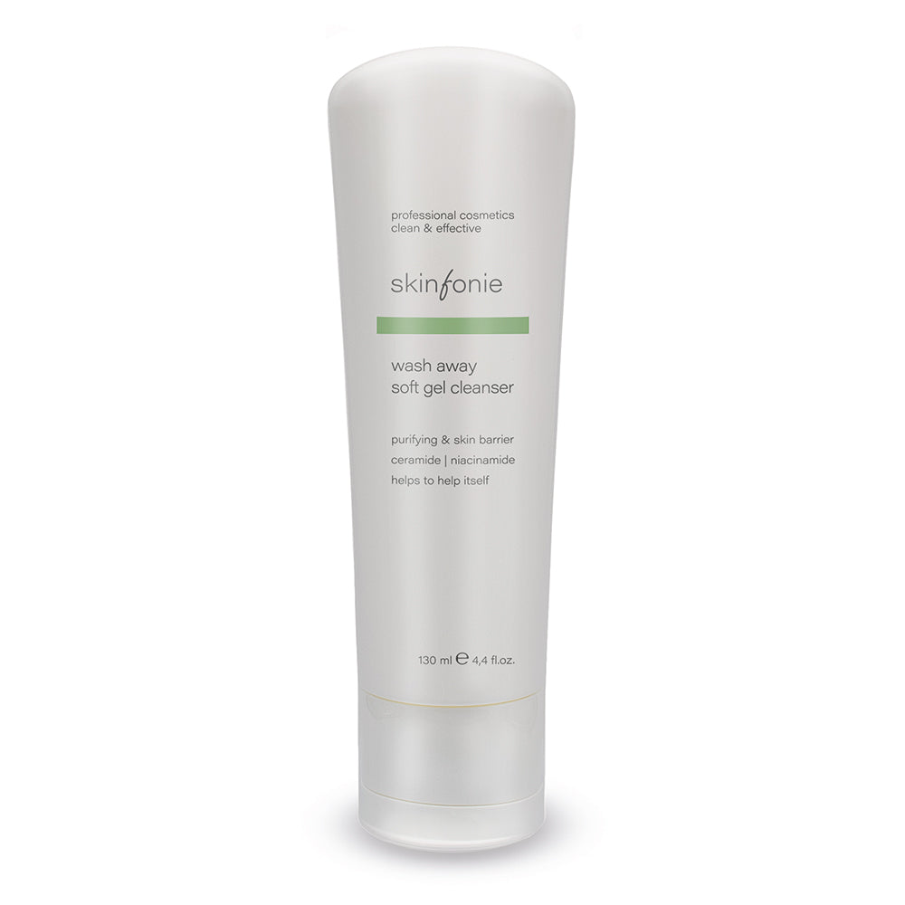 Skinfonie | wash away | soft gel cleanser | ceramide & niacinamide