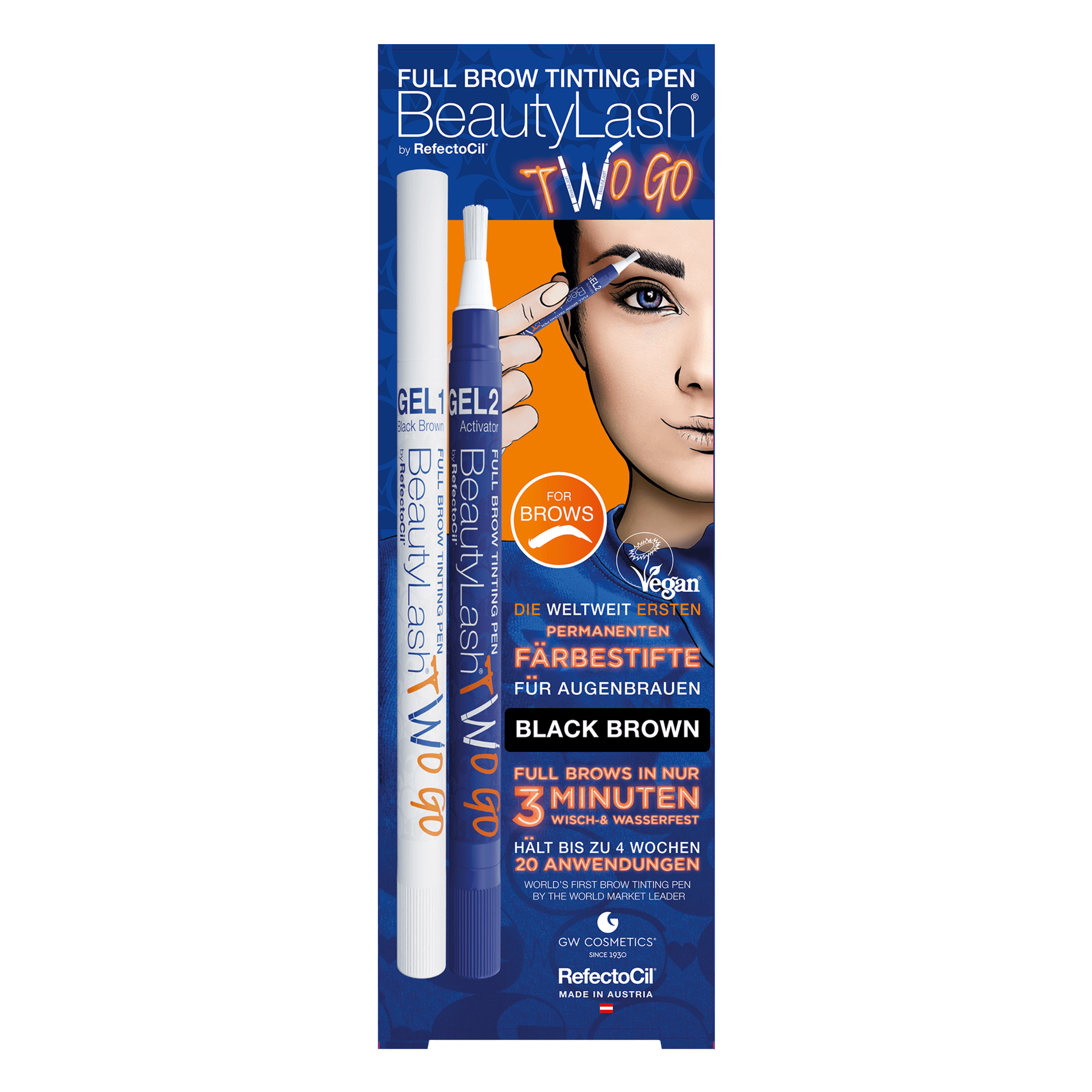 BeautyLash - Full Brow Tinting Pen TWO GO