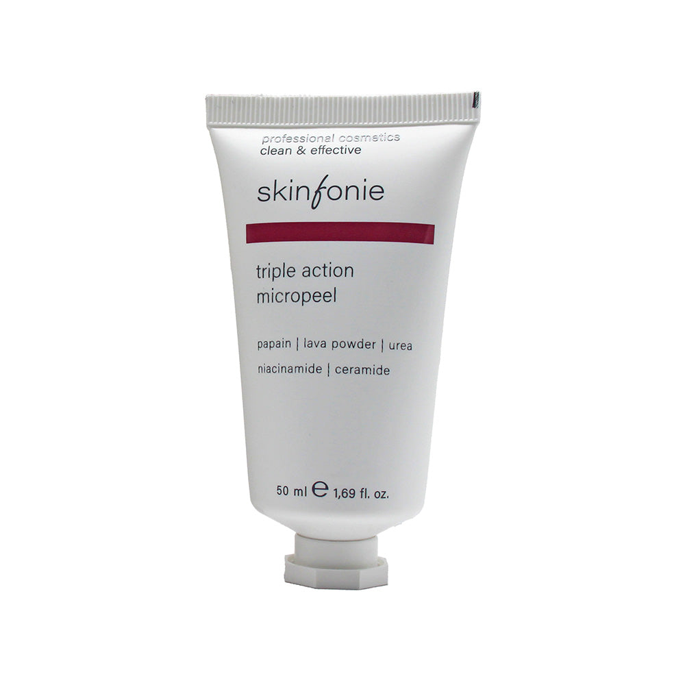 Skinfonie | triple action micropeel | papain & lava powder