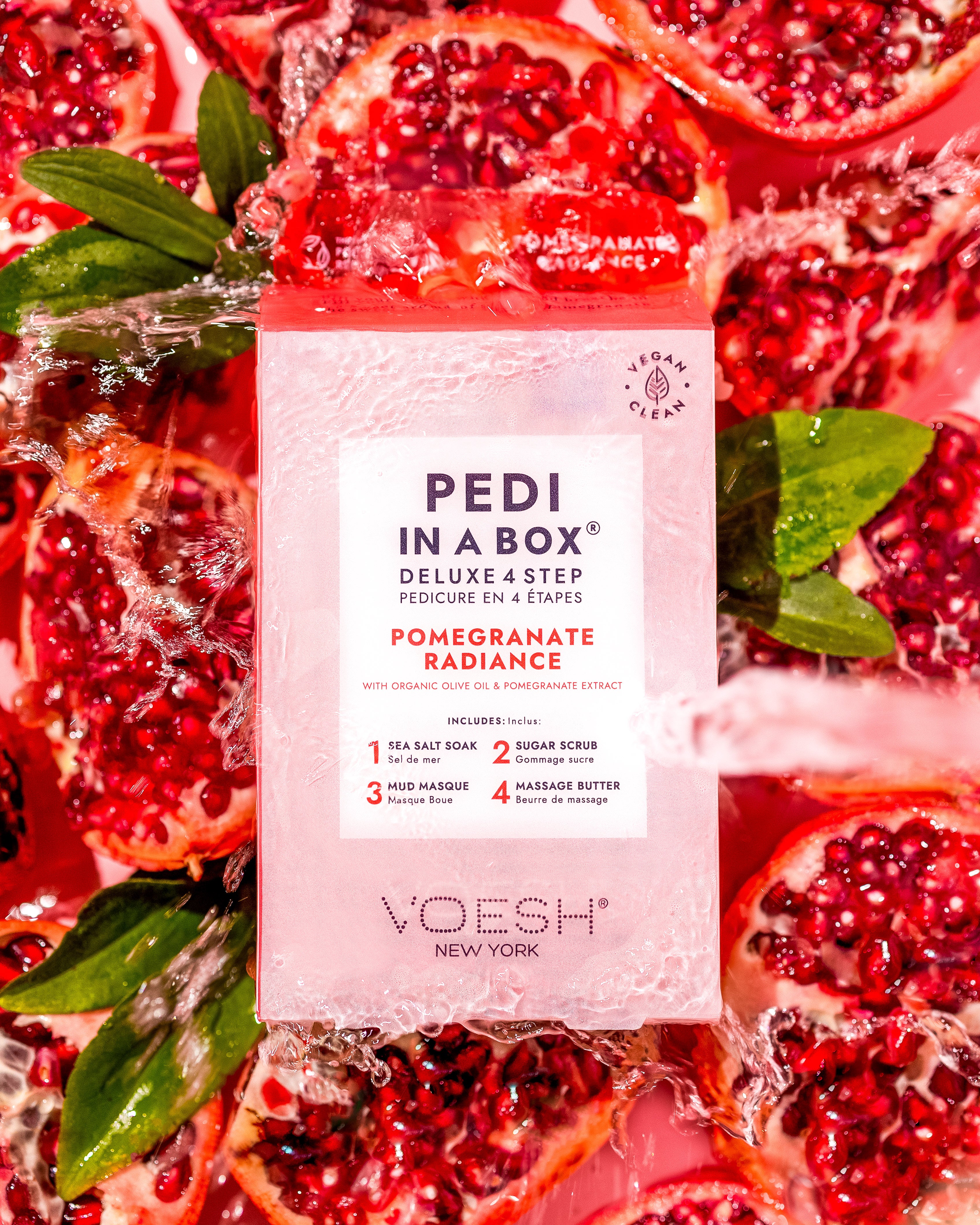 Pedi in a Box Deluxe 4 Step - Pomegranate Radiance