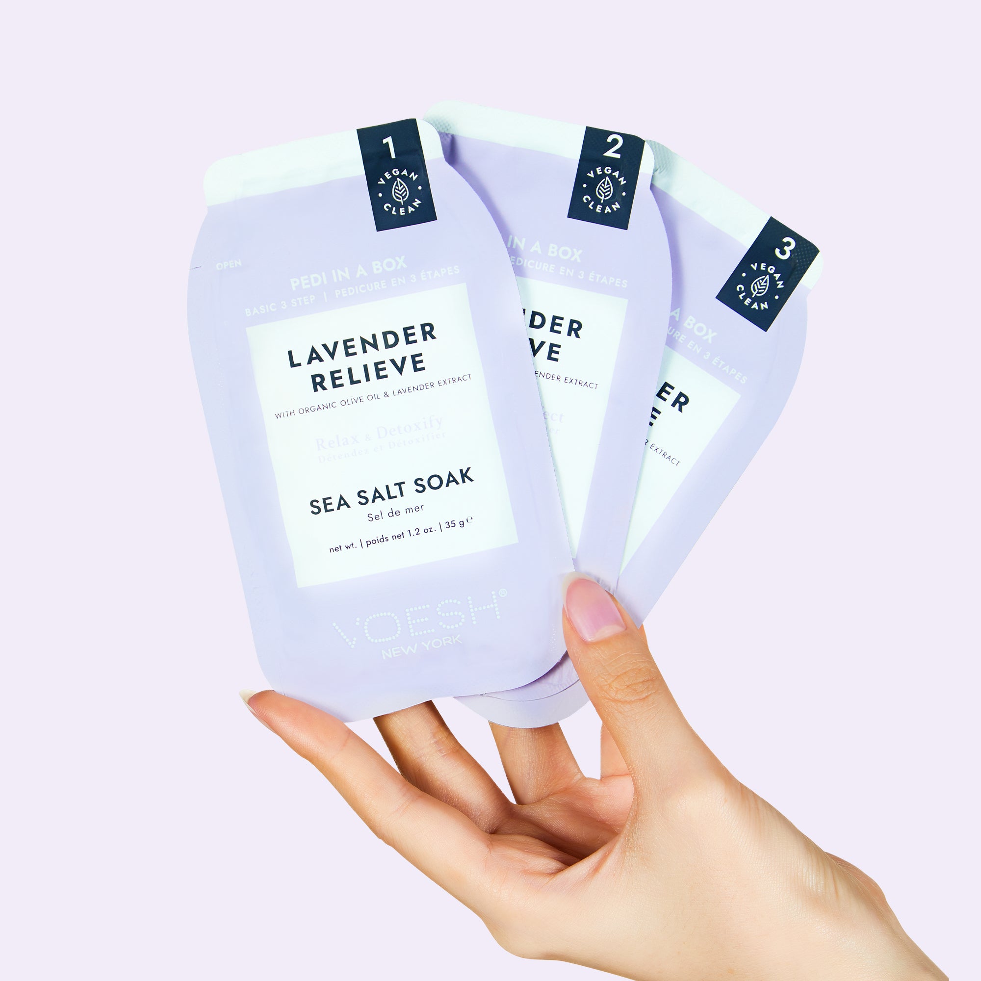 Pedi in a Box Basic 3 Step - Lavender Relieve